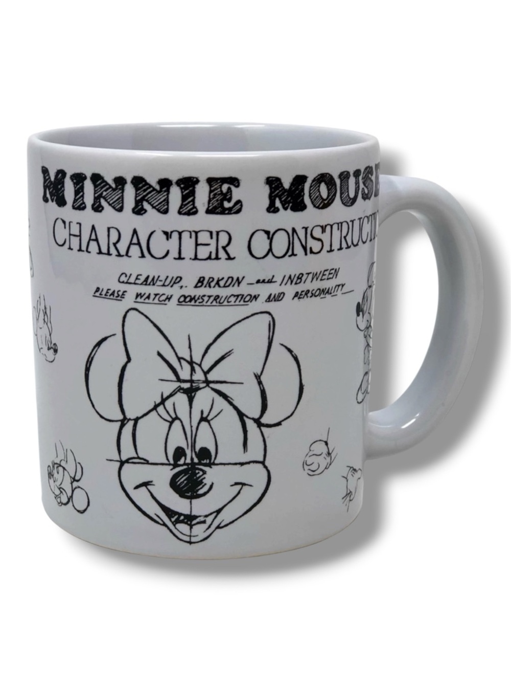 Minnie Mouse Disney Parks Coffee Mug Character Construction Illustration Tea Cup